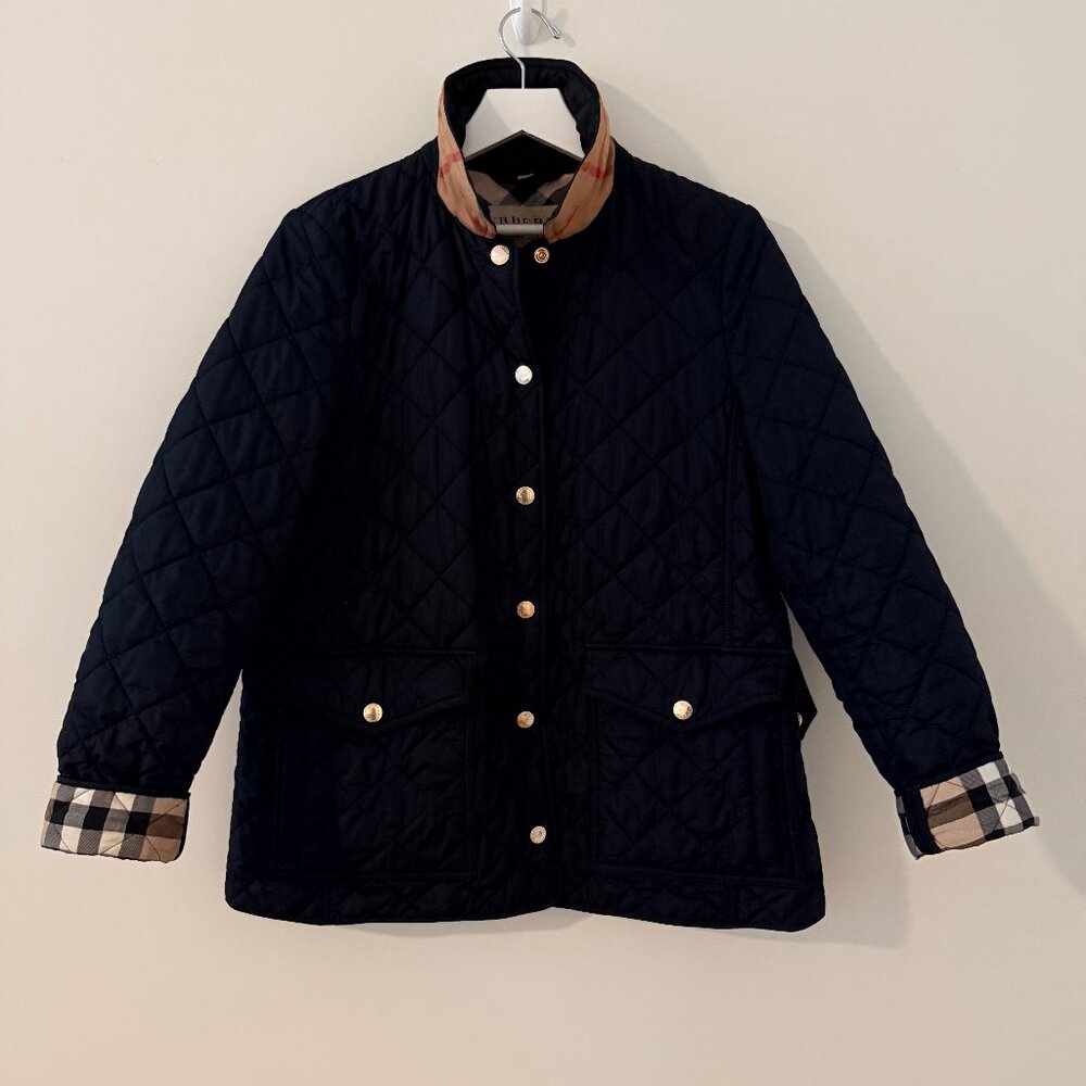 Burberry London Diamond Quilted Jacket – Black (Medium)